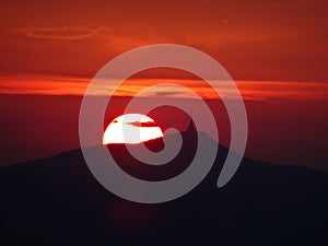 Silhouette of Jested tower