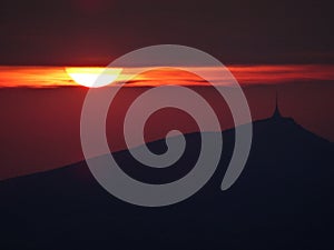 Silhouette of Jested tower