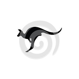 silhouette of kangaroo. Vector illustration decorative design