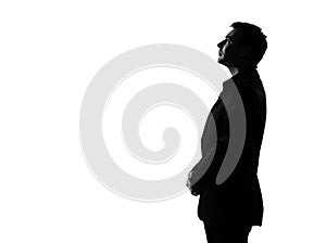 Silhouette man profile img