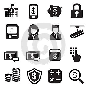 Silhouette Money, finance, banking, Investment Internet banking