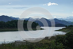 Silhouette of mountain at Keng Krachan national park in Petchburi province