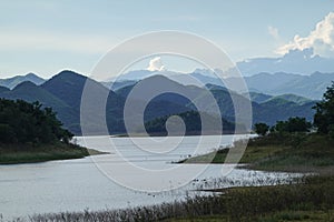 Silhouette of mountain at Keng Krachan national park in Petchburi province