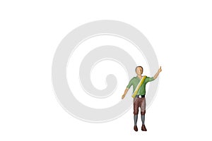 silhouette of a mountaineer, climber, isolated on white background