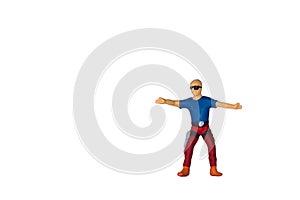 silhouette of a mountaineer, climber, isolated on white background