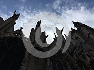 Silhouette of Notredame, Paris