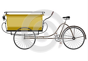 Retro utylity tricycle. photo