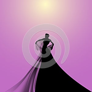 Silhouette of Opera Singer