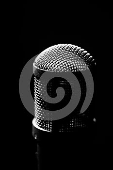 Silhouette Photo Of Microphone In Studio