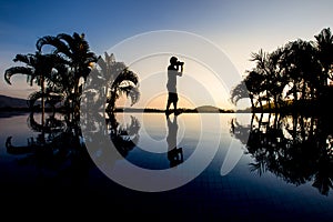 Silhouette photographer