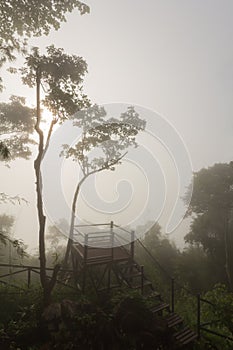 silhouette on Phu Bo-Bit viewpoint