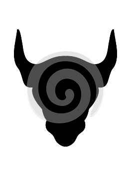 Silhouette picture of a hunting trophy icon