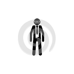 Silhouette of a police agent icon. Special services element icon. Premium quality graphic design icon. Professions signs, isolated