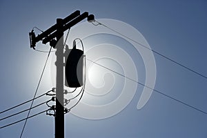 Silhouette Powerlines photo