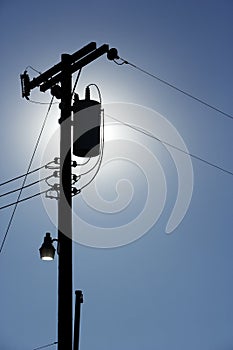 Silhouette Powerlines photo