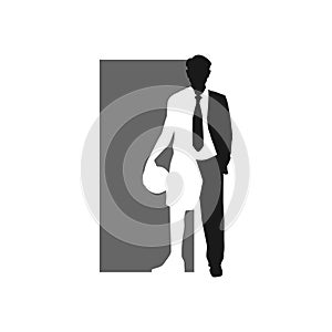 silhouette of professional basketball player vector Logo design illustrations