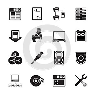 Silhouette Server Side Computer icons