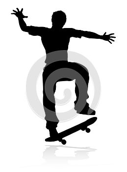 Silhouette Skater Skateboarder