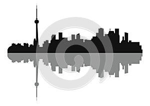 Silhouette of Skyline Toronto City photo
