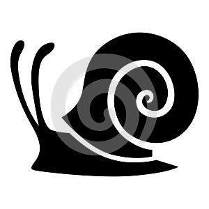 Silhouette of snail icon