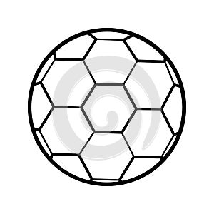 silhouette soccer ball toy icon