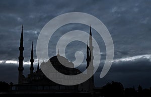 Silhouette of the Sultan Ahmed Mosque