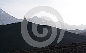 Silhouette - Sunrise - Langza Village, Spiti Valley, Himachal Pradesh