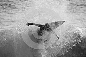 Silhouette surfin' photo