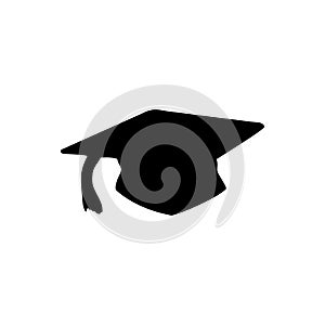 Silhouette traditional student graduate headdress