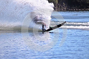 Silhouette water skier !