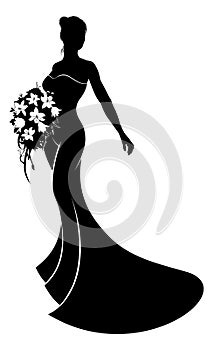 Silhouette Wedding Gown Bride