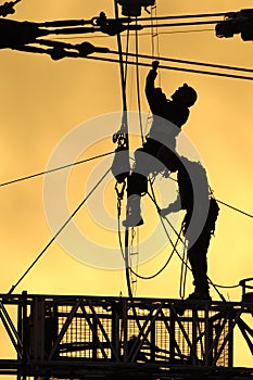 Silhouette workers 01 photo