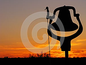 Silhouetted Dinner Bell