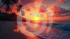 Silhouetted Paradise: Tropical Twilight