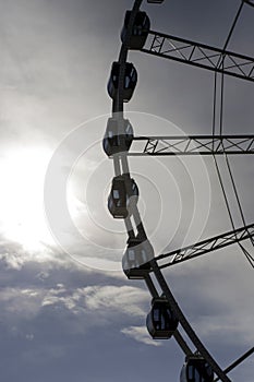 Silhouetted Sky Cars