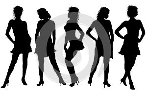 Silhouetted Women