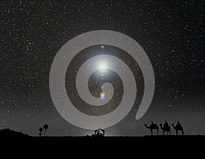 The Three Wise Men and the Christmas star