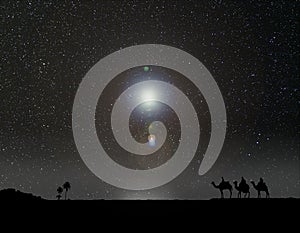 The Three Wise Men and the Christmas star