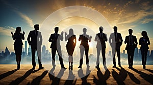 Silhouettes business Group people success