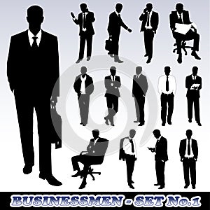 Silhouettes of Businessmen photo
