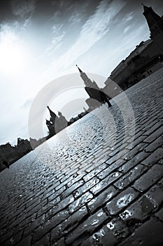 Silhouettes of the Moscow Kremlin