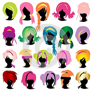 Silhouettes wig set photo