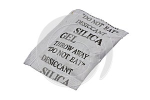 Silica gel in a porous packet 2