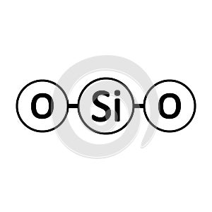 Silica molecule icon