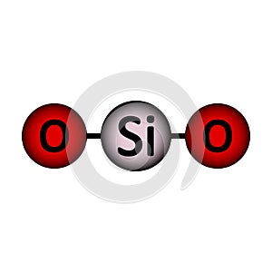 Silica molecule icon