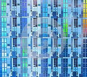 Silicon monocrystalline wafer with microchips manufacturing