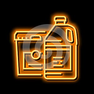 silicon resin thermoset neon glow icon illustration