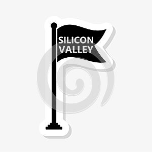 Silicon Valley flag sticker