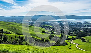 Silicon Valley panorama from Mission Peak Hill