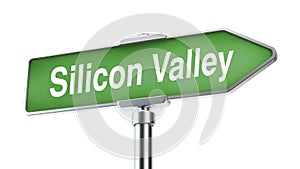 Silicon Valley, - road sign